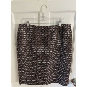 Calvin Klein sequined tweed pencil skirt size 14